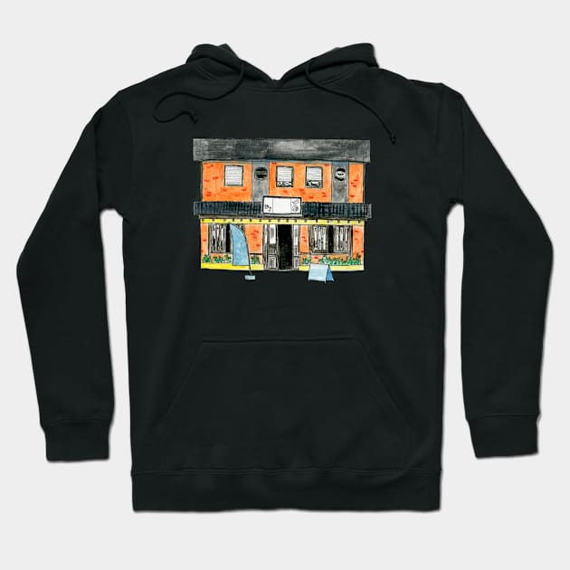 Storefront Hoodie by Villanovart